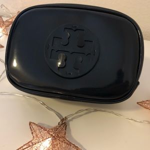 Tory Burch “Reva” Cosmetic Bag (navy blue)